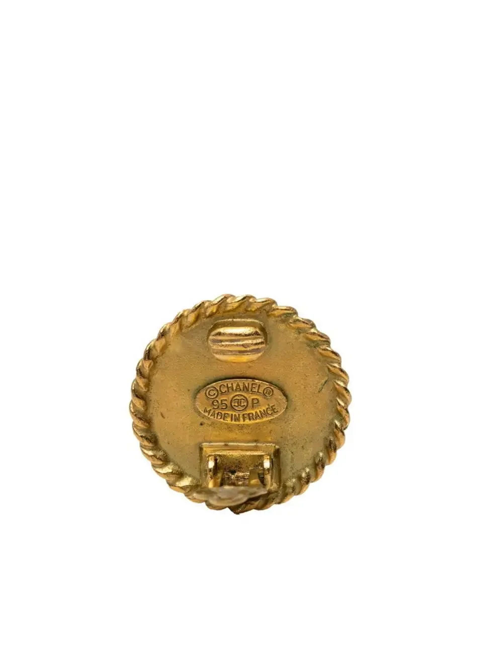 Chanel Cc Logo Clip-On Earrings Gold- #327480C71B